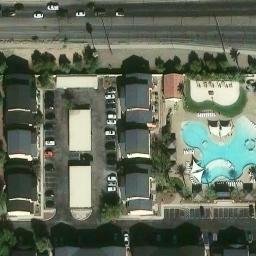 Tucson Beach Volleyball Court #17 — aerial view