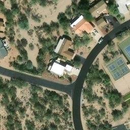 Pima County Beach Volleyball Court #4 — aerial view