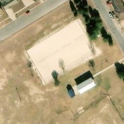 Midland Beach Volleyball Court #4 — aerial view