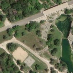 Crawford Beach Volleyball Court #1 — aerial view