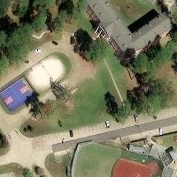 Pineville Beach Volleyball Court — aerial view