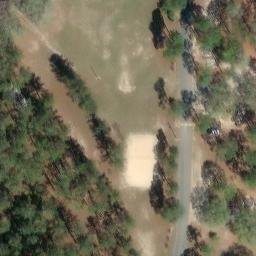 Sand Volleyball Court, GA — aerial view