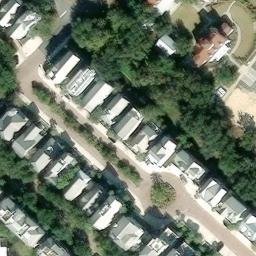 Sand Volleyball Court, St. Simons, GA — aerial view
