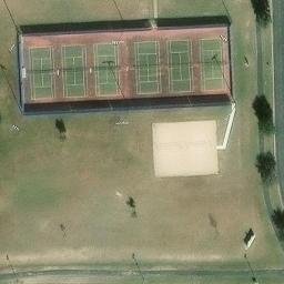 Bell County Beach Volleyball Court #3 — aerial view