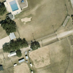 Florence Beach Volleyball Court — aerial view