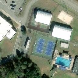 Mobile County Commission District 2 Beach Volleyball Court #5 — aerial view