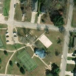 Bryan Beach Volleyball Court #10 — aerial view
