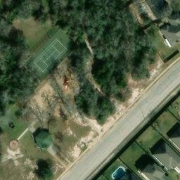 Bryan Beach Volleyball Court #9 — aerial view