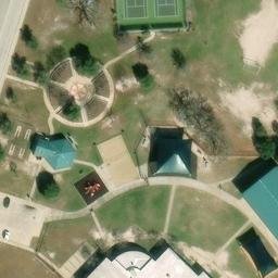 Bryan Beach Volleyball Court #8 — aerial view