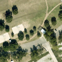 Georgetown Beach Volleyball Court #10 — aerial view