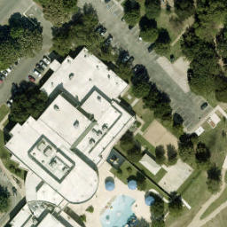 Georgetown Beach Volleyball Court #9 — aerial view