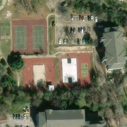 Bryan Beach Volleyball Court #7 — aerial view