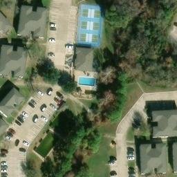 College Station Beach Volleyball Court #33 — aerial view