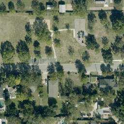 Sand Volleyball Court, Georgetown, TX — aerial view