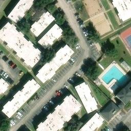 College Station Beach Volleyball Court #32 — aerial view
