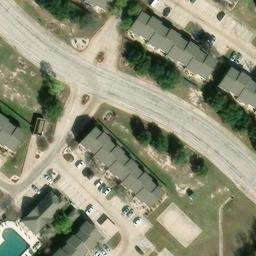 College Station Beach Volleyball Court #22 — aerial view