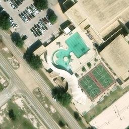 College Station Beach Volleyball Court #19 — aerial view