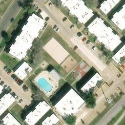 College Station Beach Volleyball Court #15 — aerial view