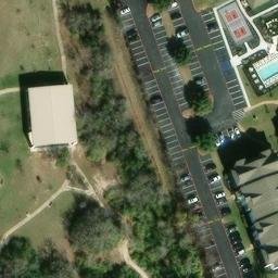 College Station Beach Volleyball Court #12 — aerial view