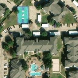 College Station Beach Volleyball Court #9 — aerial view