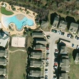 College Station Beach Volleyball Court #6 — aerial view