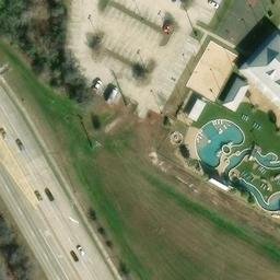 College Station Beach Volleyball Court #7 — aerial view