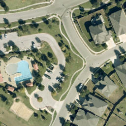 Round Rock Beach Volleyball Court #10 — aerial view