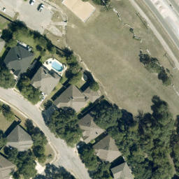 Leander Beach Volleyball Court #3 — aerial view