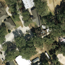 Sand Volleyball Court, Tallahassee, FL — aerial view