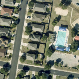Hutto Beach Volleyball Court #2 — aerial view