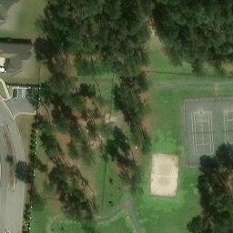 Beulah Beach Volleyball Court #1 — aerial view