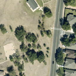 Brushy Creek Beach Volleyball Court #1 — aerial view