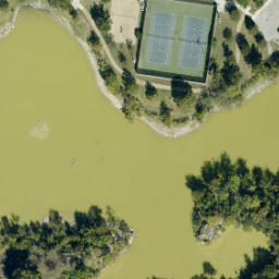 Round Rock Beach Volleyball Court #4 — aerial view
