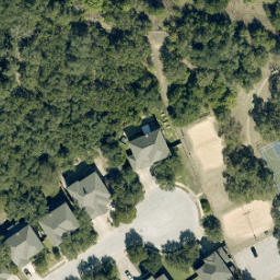 Cedar Park Beach Volleyball Court #7 — aerial view