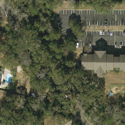 Sand Volleyball Court, Tallahassee, FL — aerial view