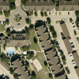 Pflugerville Beach Volleyball Court #9 — aerial view