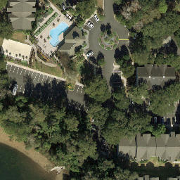 Sand Volleyball Court, Tallahassee, FL — aerial view