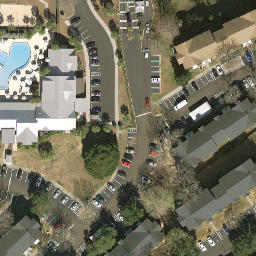 Sand Volleyball Court, Tallahassee, FL — aerial view