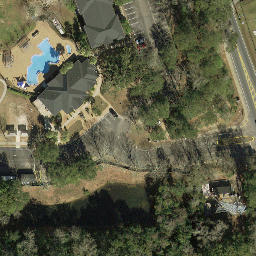 Sand Volleyball Court, Tallahassee, FL — aerial view