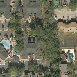 Sand Volleyball Court, Tallahassee, FL — aerial view