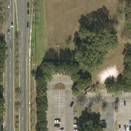 Sand Volleyball Court, Tallahassee, FL — aerial view