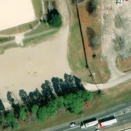 Millerville Beach Volleyball Court #1 — aerial view