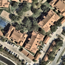 Austin Beach Volleyball Court #99 — aerial view