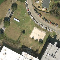 Sand Volleyball Court, Tallahassee, FL — aerial view