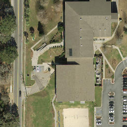 Sand Volleyball Court, Tallahassee, FL — aerial view