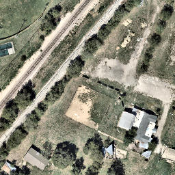 Sand Volleyball Court, Wells Branch, TX — aerial view