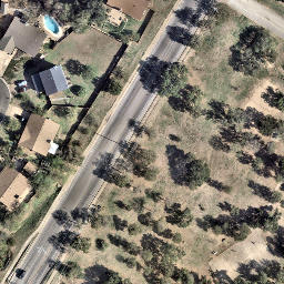 Austin Beach Volleyball Court #93 — aerial view