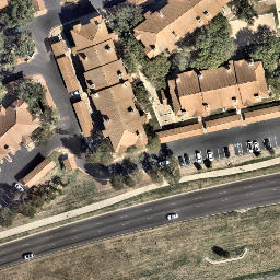 Austin Beach Volleyball Court #90 — aerial view