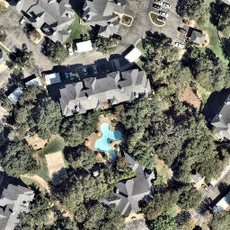 Austin Beach Volleyball Court #83 — aerial view