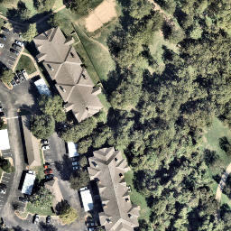 Austin Beach Volleyball Court #84 — aerial view